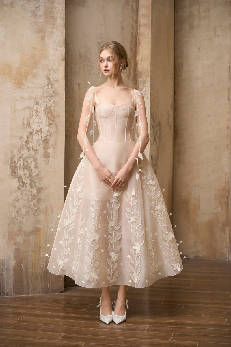 THE BOTANICAL ORGANZA MIDI