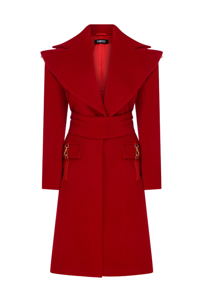 OVERSIZED COAT WITH REMOVABLE FAUX FUR SLEEVES - CULT MIA