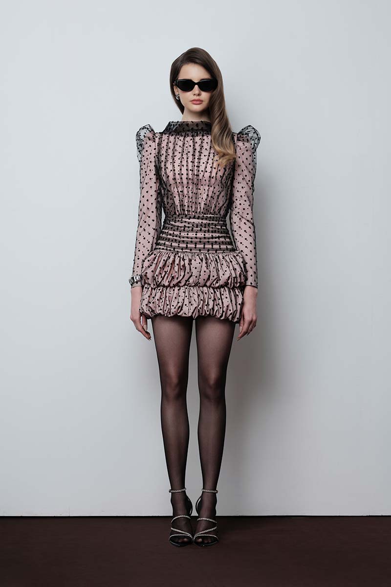 Do Long Bloometric mini dress, stylish sleeveless mini dress with a fitted silhouette and vibrant pattern, perfect for casual or party wear.