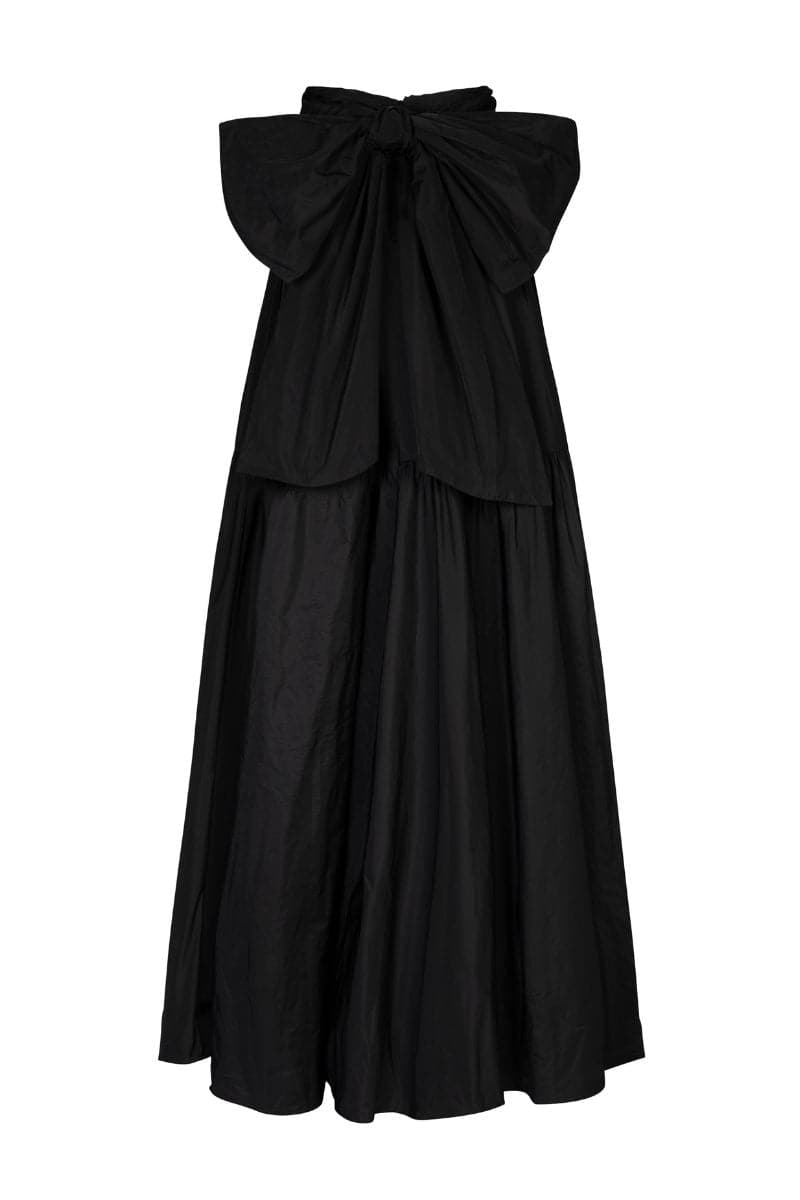SISI BLACK TAFFETA MAXI SKIRT - CULT MIA