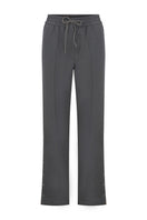 Gray ColoReve sweat pants with relaxed fit and elastic waistband, shown on a model. Comfortable casual pants for everyday wear.