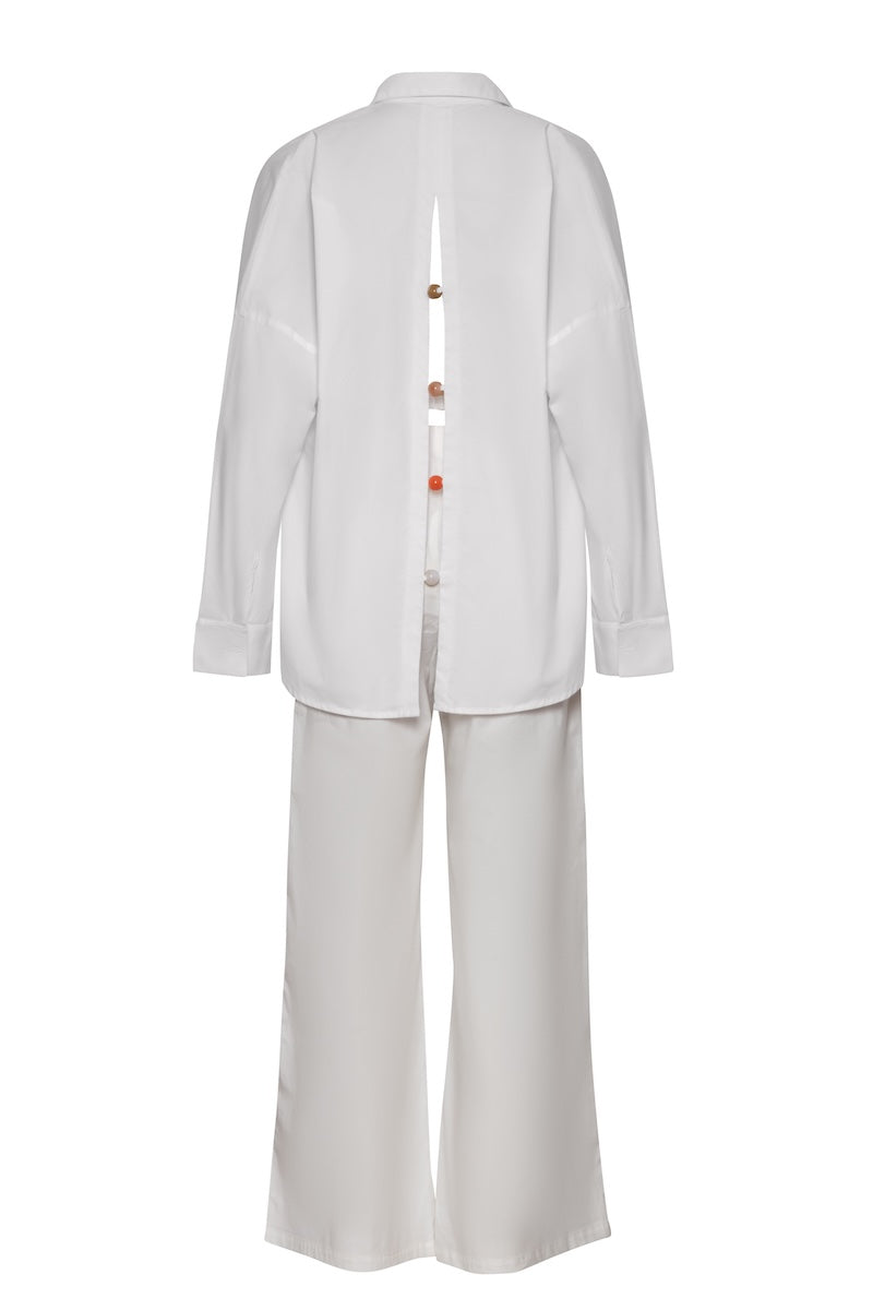 Baobab Wayra shirt in Salina color, featuring a stylish, comfortable design with a relaxed fit and button details.