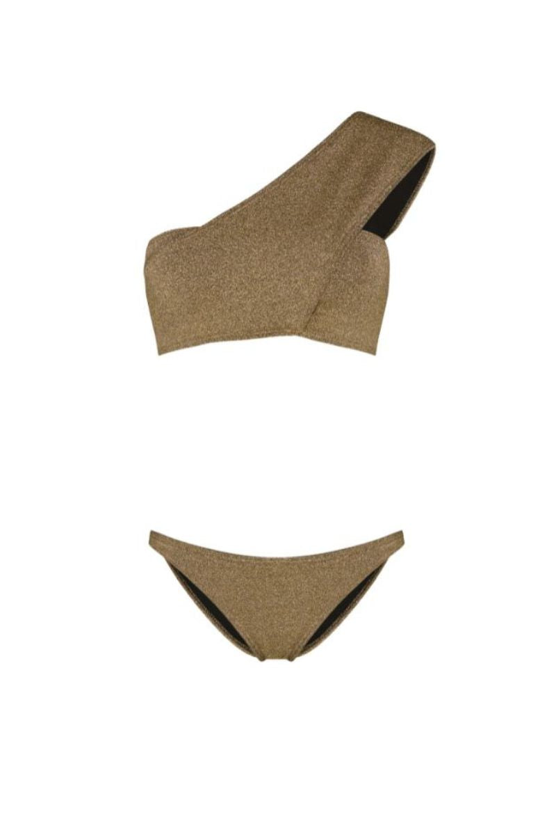 WINGS TOP WITH SALTWATER BOTTOM IN GOLD - CULT MIA
