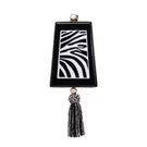 Waiwai Rio zebra print trapezoid shoulder bag with adjustable strap and spacious interior, stylish accessory for everyday use.