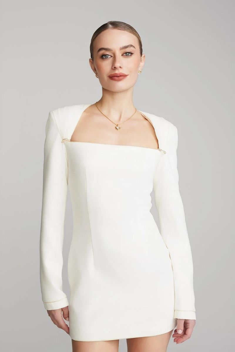 JILLIAN IVORY MINI DRESS - CULT MIA