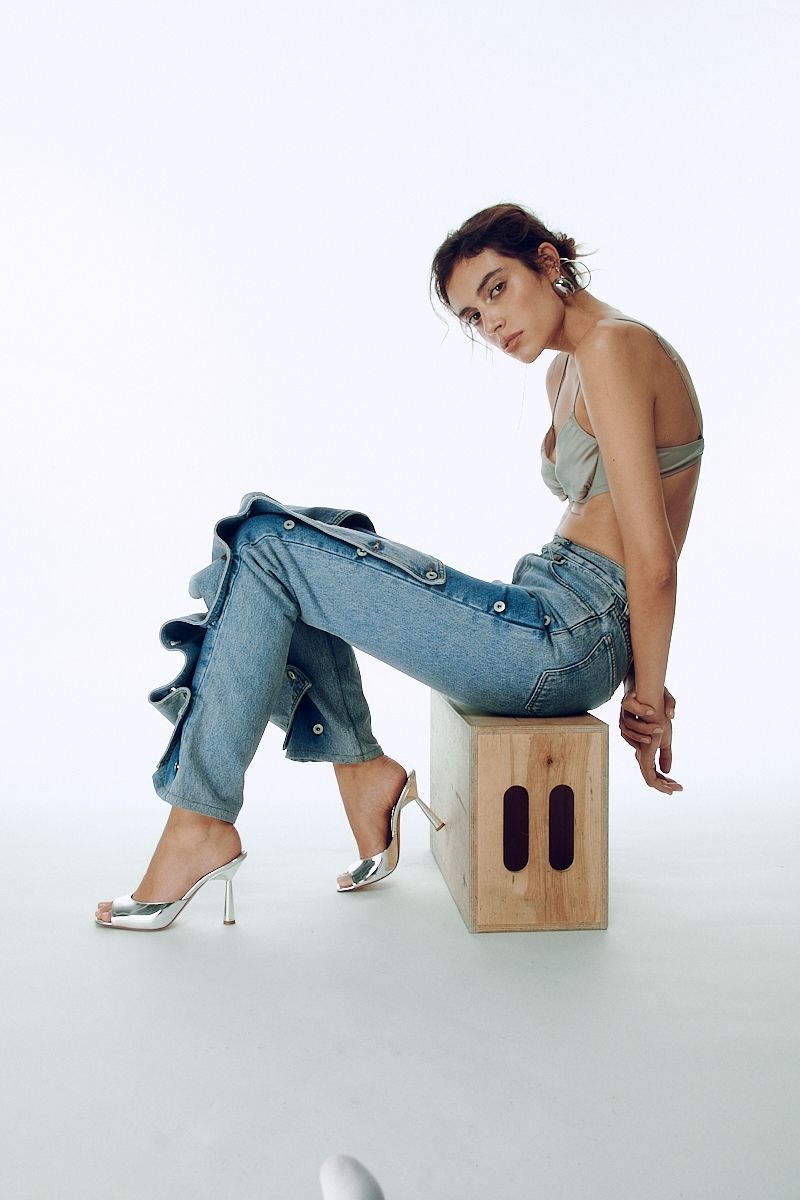 GRETA MULE IN SILVER - CULT MIA