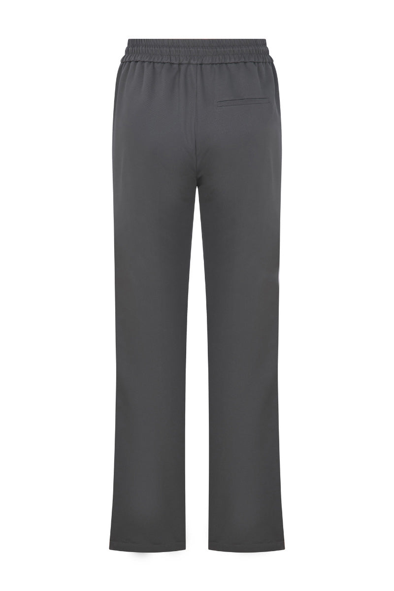 Gray ColoReve sweat pants laid flat, showing soft fabric, elastic waistband, and relaxed fit for comfortable casual wear.
