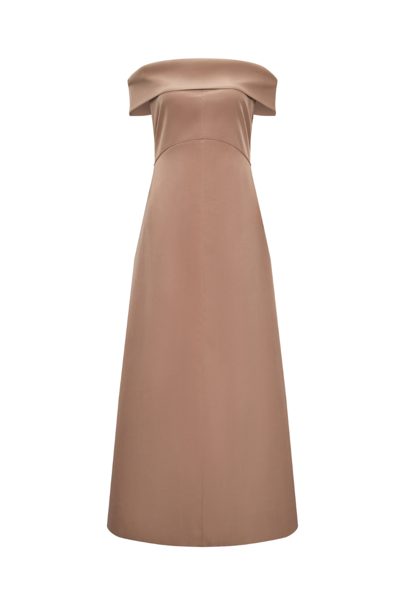 STRUCTURED AURA MAXI DRESS