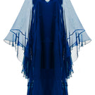 OverTheSea blue maxi dress with depth design, flowing fabric, and sleeveless style perfect for summer or casual occasions.