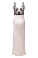 OvertheSea ivory shadow maxi dress, flowing design with intricate details, perfect for elegant occasions