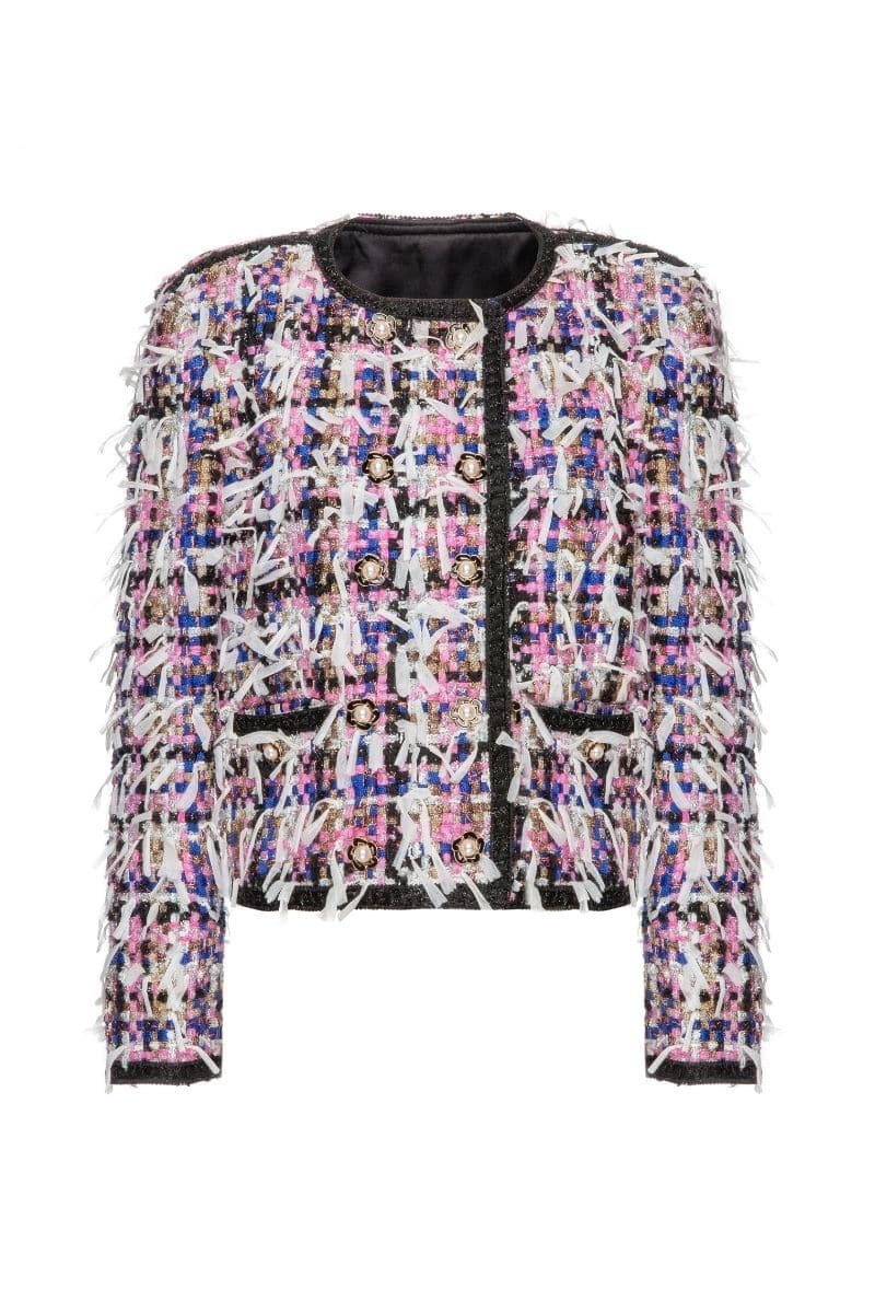 VINTAGE BLACK MULTICOLOR JACKET - CULT MIA