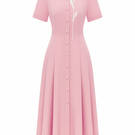 White Plan Cascara midi dress featuring a flowing fabric and elegant design, perfect for stylish occasions.