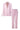 BABY PINK KELLY TAFFETA FEATHER SUIT JACKET AND PANTS SET