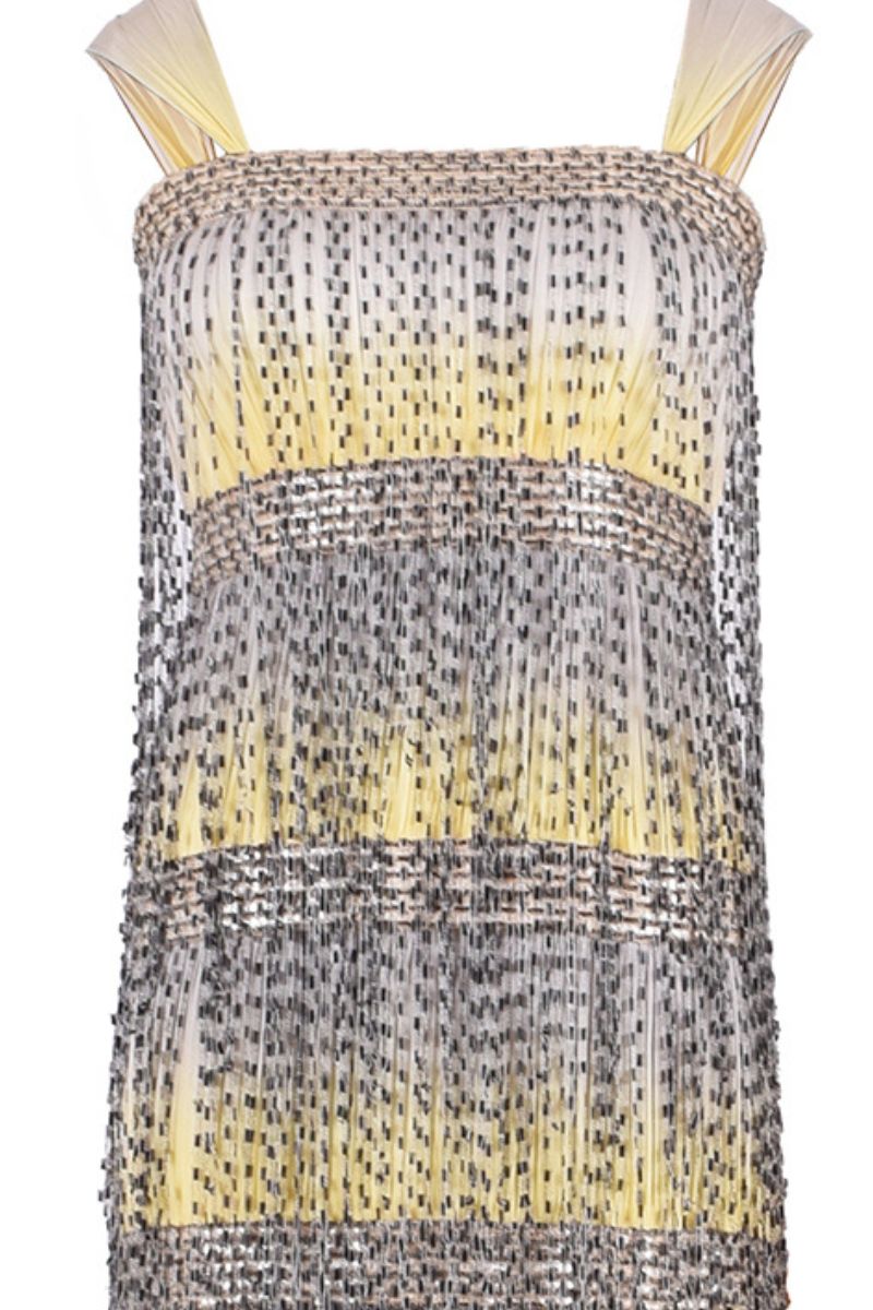 HAND-EMBROIDERED GRADIENT CHIFFON MAXI DRESS - CULT MIA