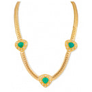 Elegant Claudia necklace by Anatina featuring a delicate chain with a stylish pendant, showcased on a neutral background.