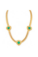 Elegant Claudia necklace by Anatina featuring a delicate chain with a stylish pendant, showcased on a neutral background.