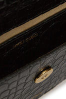 Black VIKELE STUDIO Opera clutch bag with sleek design and textured finish, perfect for evening and formal occasions.