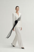 White Jane pants by Arti Apparel, stylish and comfortable women's pants shown in a well-lit product image.