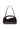 BLACK LARGE CURVE SHOULDER BAG WITH PEACH PATENT COLLAR - CULT MIA