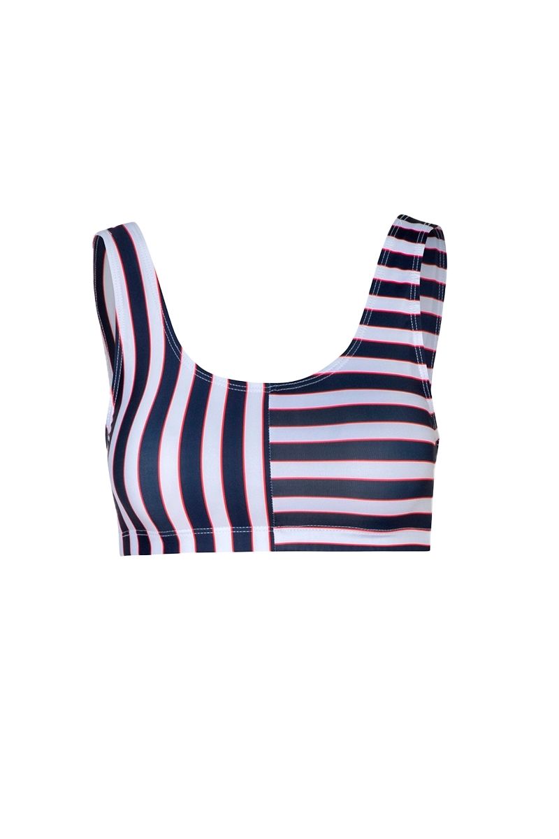MARSELLA TOP AND JANE BOTTOM BIKINI IN FRENCH STRIPES - CULT MIA