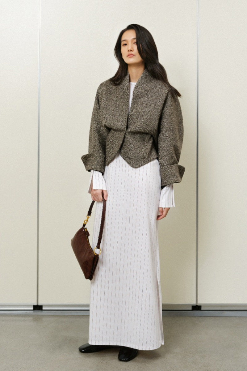 SHAWL COLLAR VOLUME JACKET