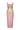 BROCADE OPEN BACK DRESS IN PINK