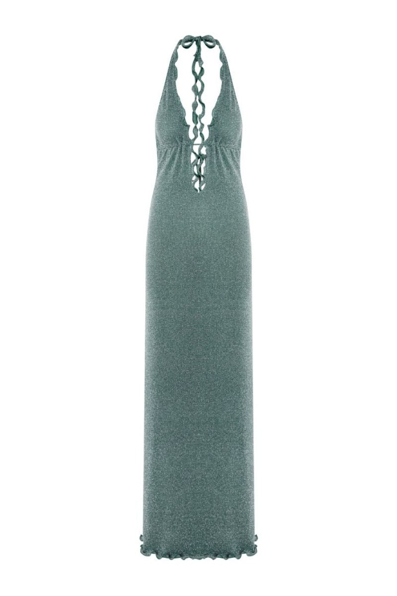 LYRA DRESS IN SAGE GREEN - CULT MIA
