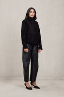 Deme By Gabriella Morgan co-ord set in black, featuring matching top and pants, styled for casual or stylish everyday wear.