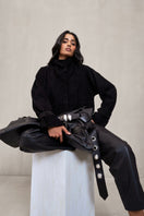 Black Morgan co-ord set by Deme By Gabriella featuring matching top and pants ensemble with stylish design.