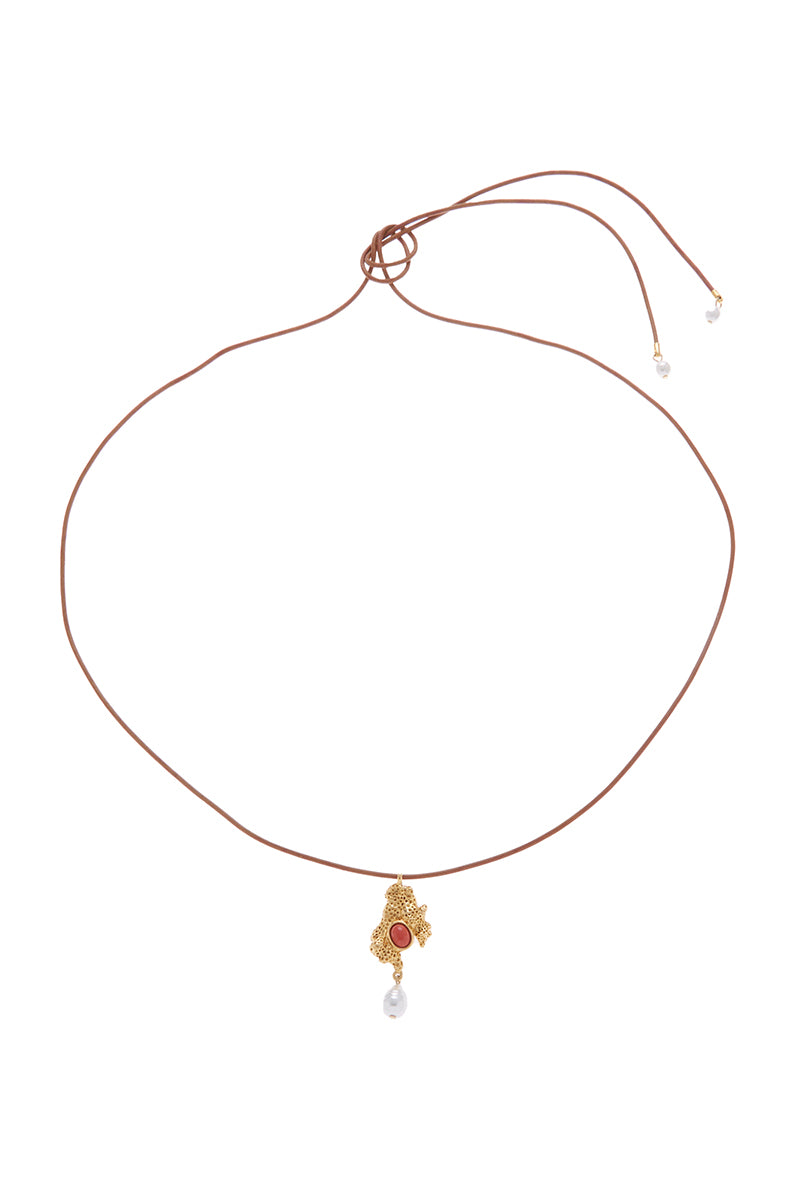 Ben Amun ARCHON necklace featuring a sleek, modern design with intricate metalwork, perfect for elegant jewelry styling.