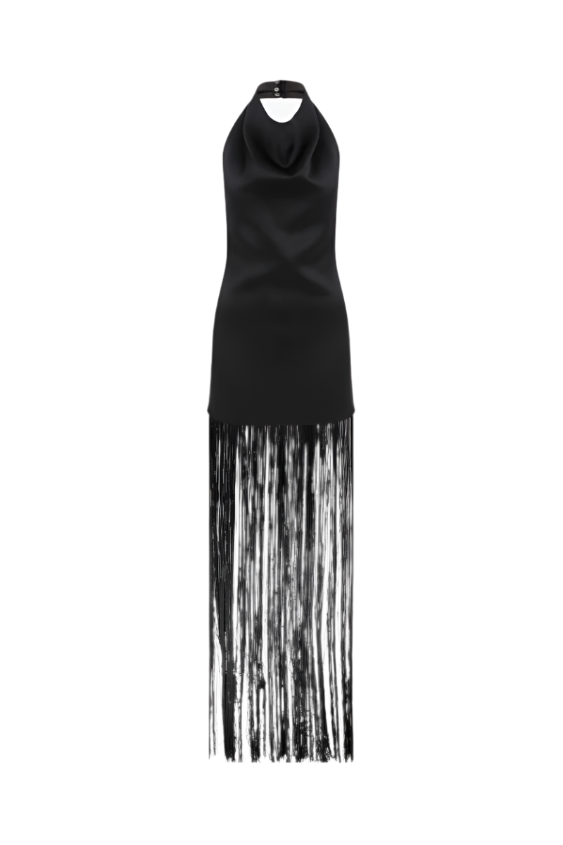 ANIKA DRESS IN BLACK - CULT MIA