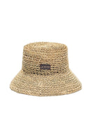 Le SH KA straw bucket hat from the VOL2 collection, featuring a wide brim and woven straw material, perfect for sun protection.