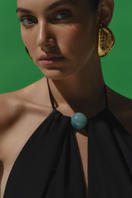 Black Baobab Rondine maxi dress with flowy fabric and elegant design, perfect for summer or formal occasions.