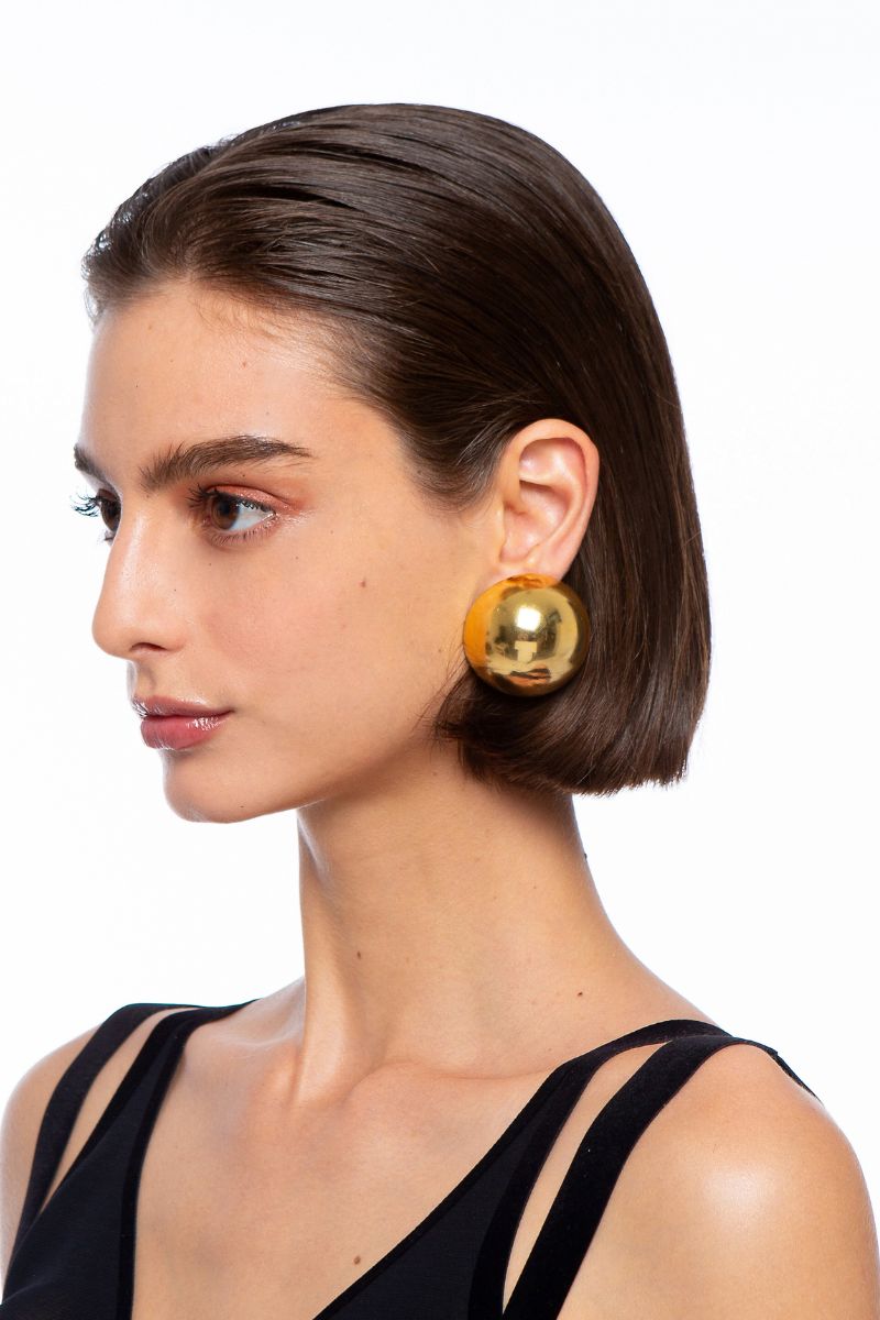 SADE GOLD CHUNKY EARRINGS - CULT MIA