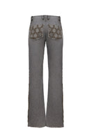 Gray Onalaja KYA Denim Jeans showing front view with classic five-pocket design and slim fit cut.