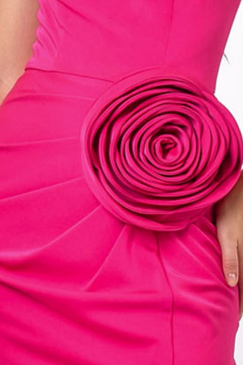 CALLIE STRAPLESS ROSETTE MAXI - CULT MIA