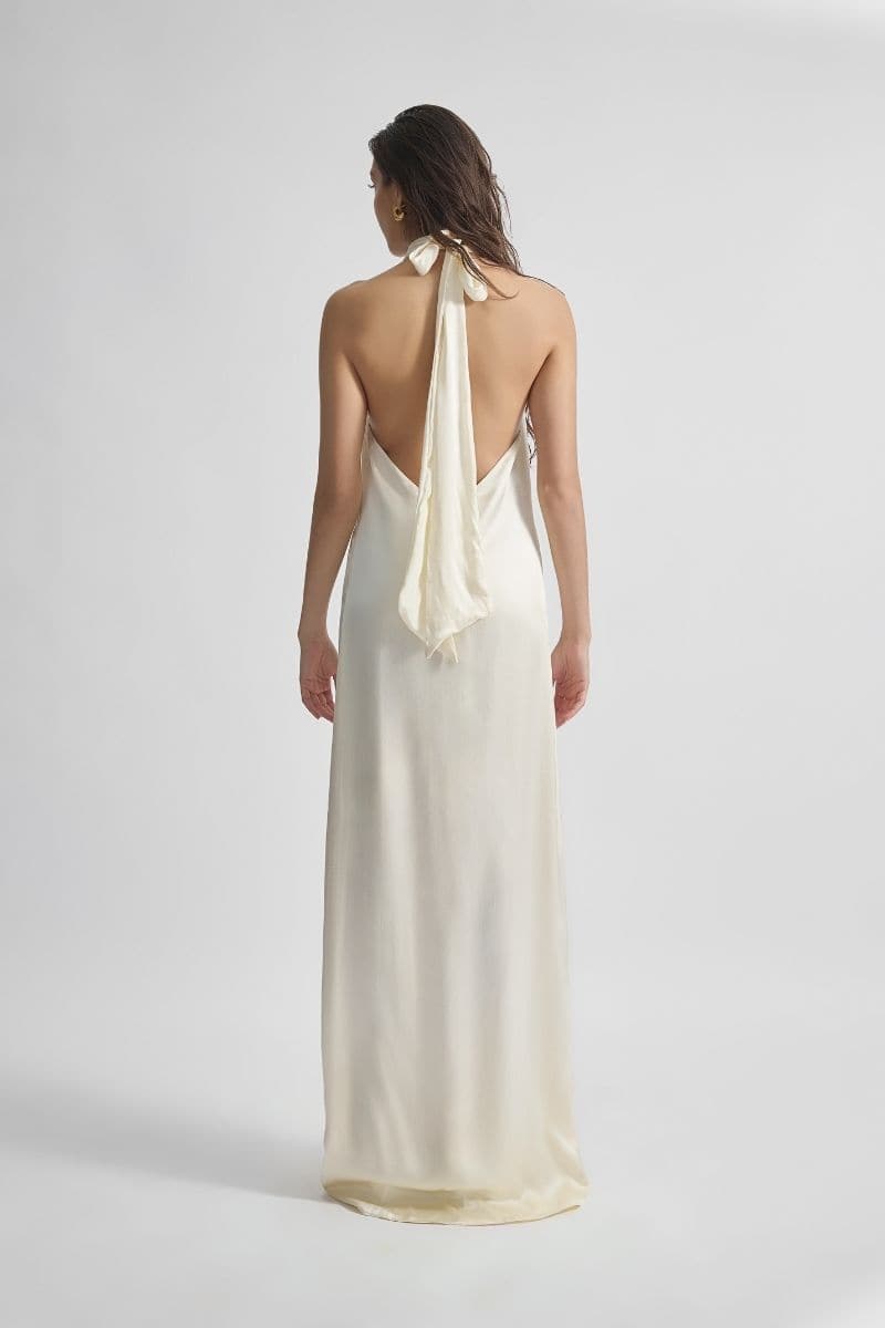 Deme by Gabriella CULT MIA X DEME maxi dress, flowing fabric, floral pattern, sleeveless design, elegant boho style.
