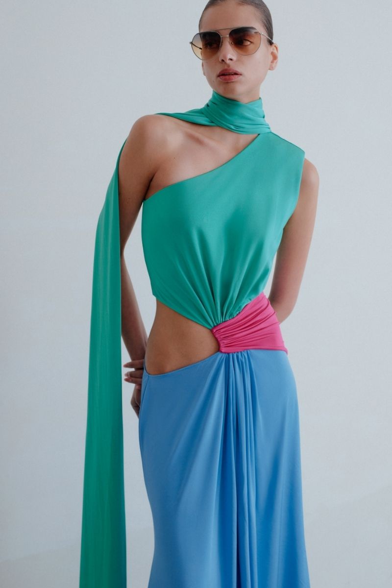 LEILA MAXI DRESS IN DREAMY PASTELS | CULT MIA