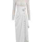 White Plan MIKOL Maxi Dress featuring a flowing silhouette and elegant design, perfect for casual or formal occasions.