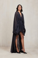 Black NOELLE mini dress by Deme By Gabriella, stylish sleeveless dress with a fitted silhouette and elegant design.
