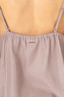 NK IMODE KACEY CITY high V-neck camisole in Freckles, soft loungewear with a stylish V-neck design and relaxed fit.