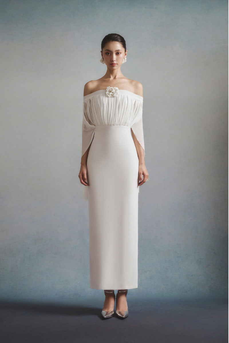 ELARA OFF-SHOULDER DRESS | CULT MIA | White Plan ELARA OFF-SHOULDER DRESS | CULT MIA | White Plan