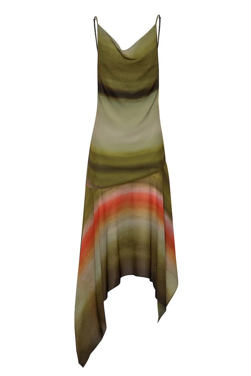 Baobab Carlotta Maxi Dress in Vallesagrado fabric, flowing maxi dress with a relaxed fit and elegant design.
