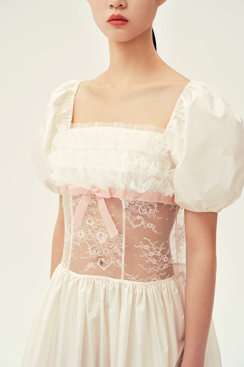 PATRICIA DRESS IN IVORY - CULT MIA