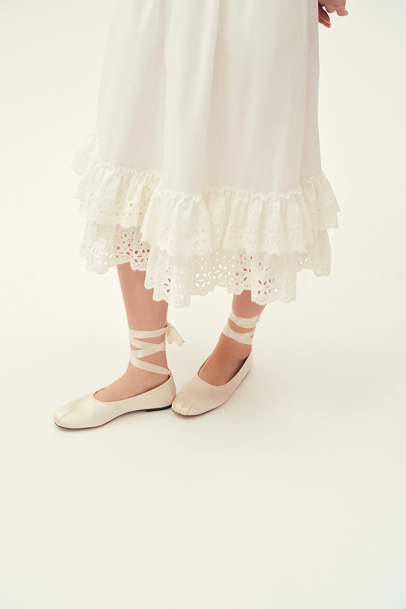 SANDRA DRESS IN IVORY - CULT MIA