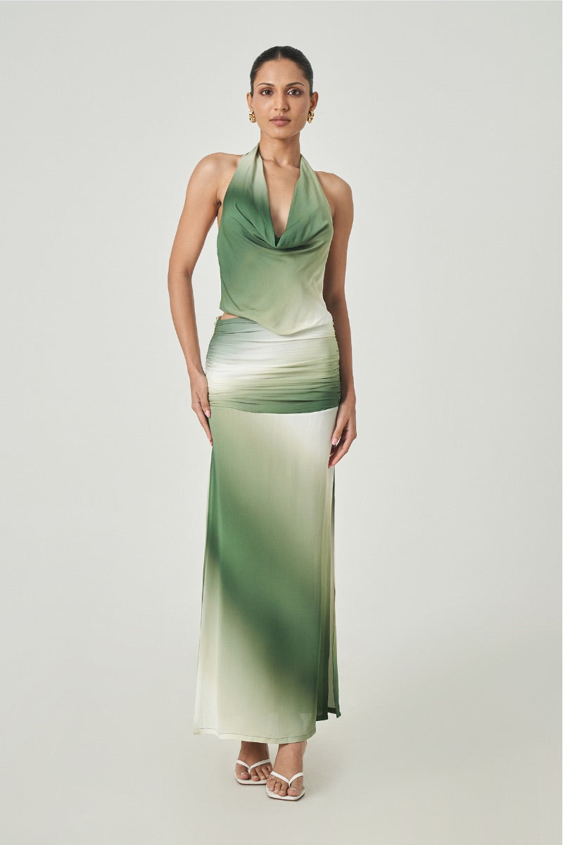 Summer Away Freja Top in sage ombre, sleeveless women’s top with a soft gradient color and relaxed fit.