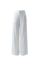 White silk tunic set by Doc Ban, featuring a flowy midi dress with a relaxed fit and elegant silk fabric.