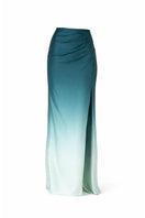 Blue gradient maxi skirt from Aquarel Studio featuring flowing fabric and a stylish, elegant design.
