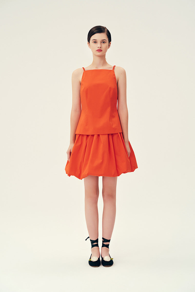 LINSEY TANK TOP IN TANGERINE - CULT MIA