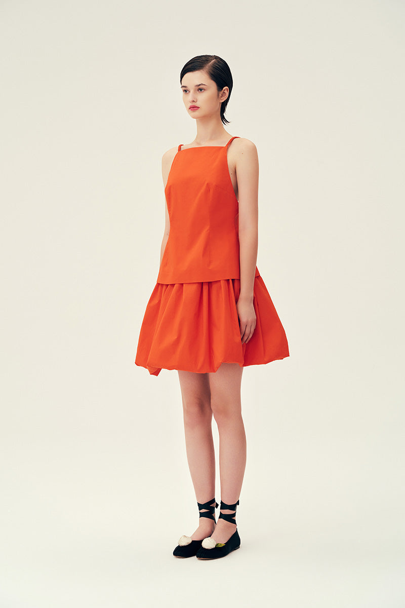 LINSEY TANK TOP IN TANGERINE - CULT MIA
